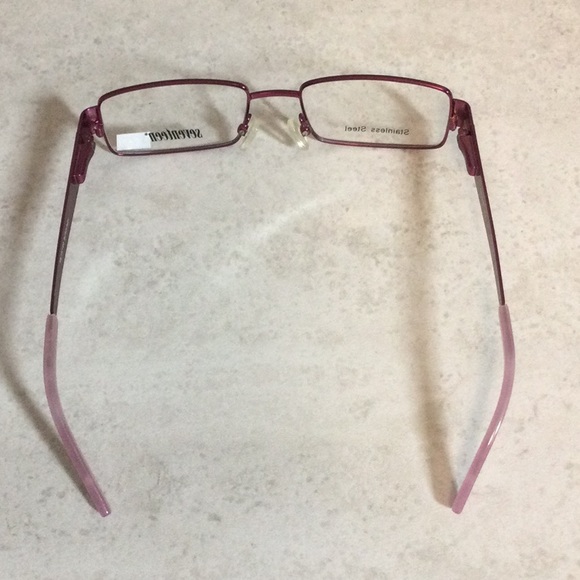 NWT Seventeen pink retro metal eyeglasses new old stock - Picture 5 of 16